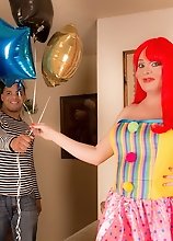 Wendy having Halloween blowjob