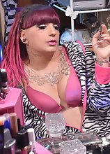 Naughty Kelly toys in the shower